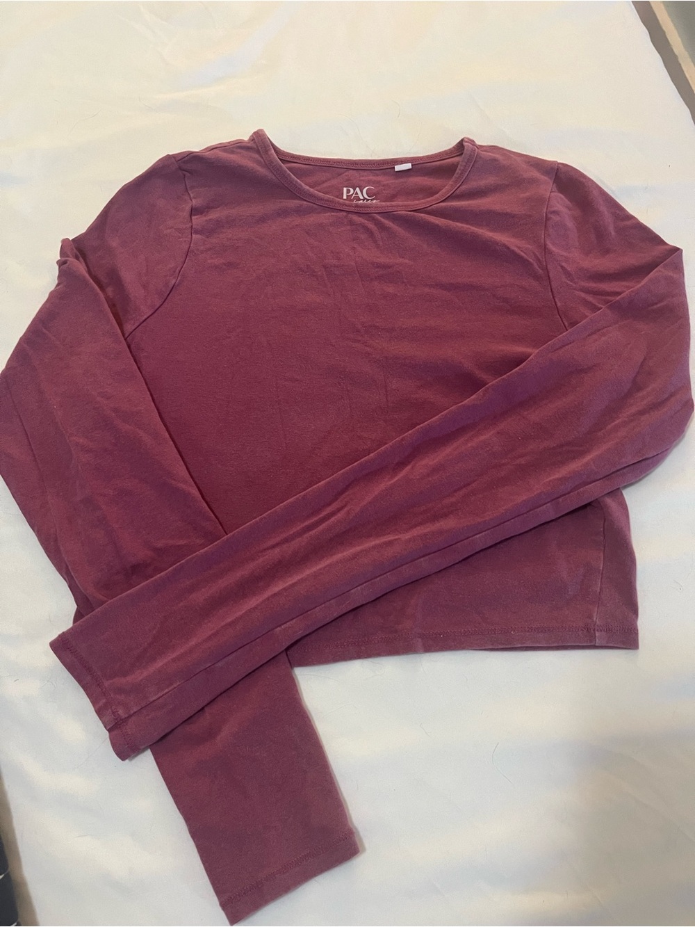 Women’s Long Sleeve Crewneck Tee - Plum